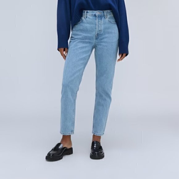 Everlane Denim - Everlane Light Wash The Cheeky Jean Size 24 Crop